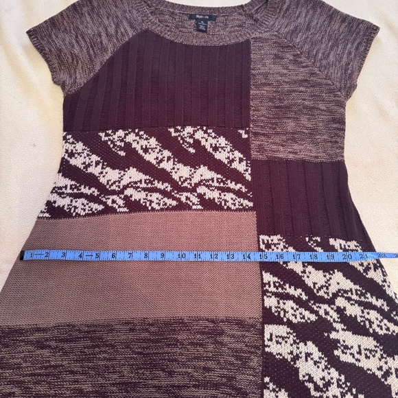 Style & Co Patchwork Boho Sweater Dress – Size XL (New with Tags) - Picture 1 of 4